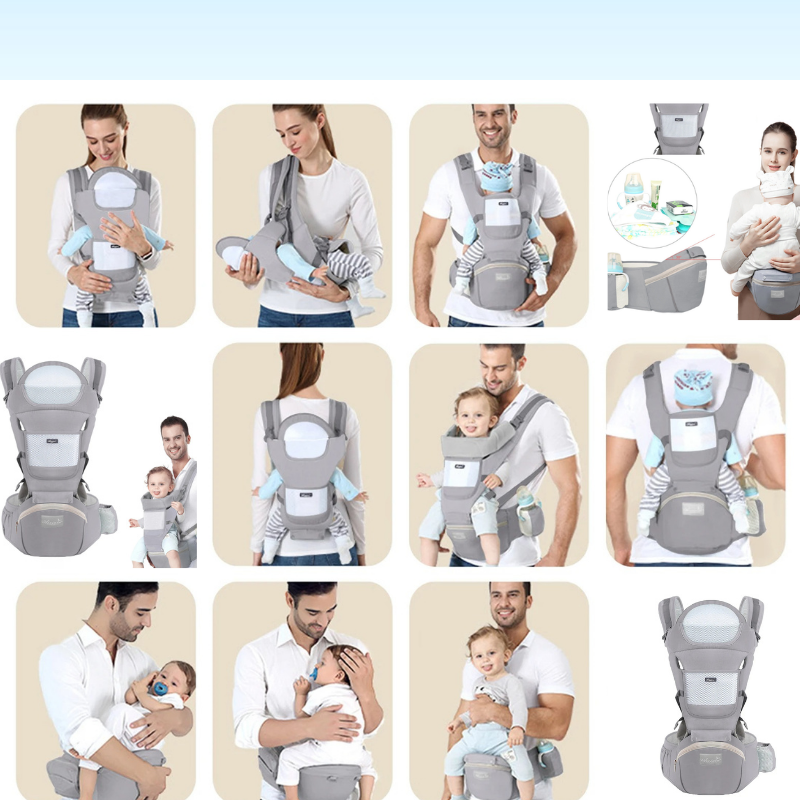 PORTE BEBE ERGONOMIQUE EN COTON