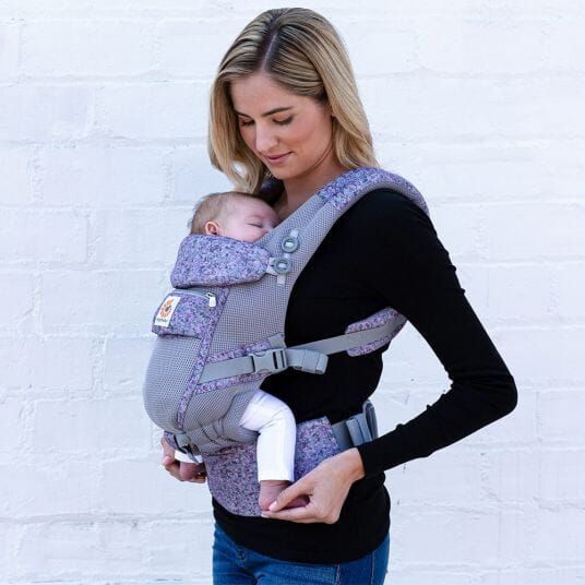 Porte Bebe - BreathBabyBag™ - Mauve Lavande - Solutions bébé