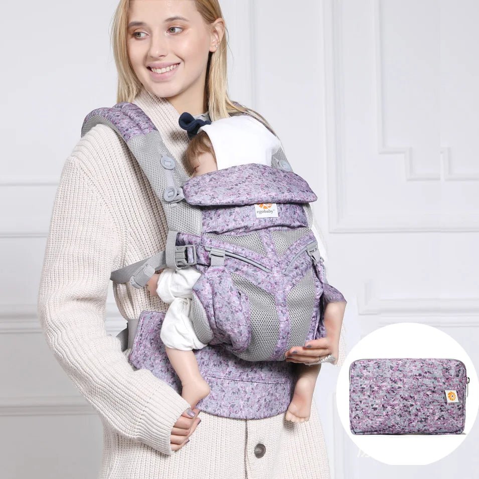 Porte Bebe - BreathBabyBag™ - Mauve Lavande - Solutions bébé
