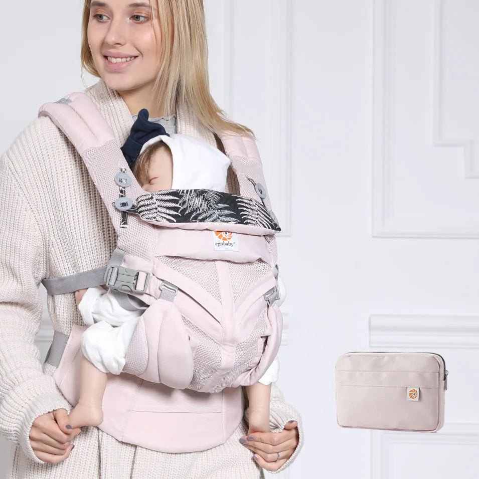 Porte Bebe - BreathBabyBag™ - Rose Maille - Solutions bébé