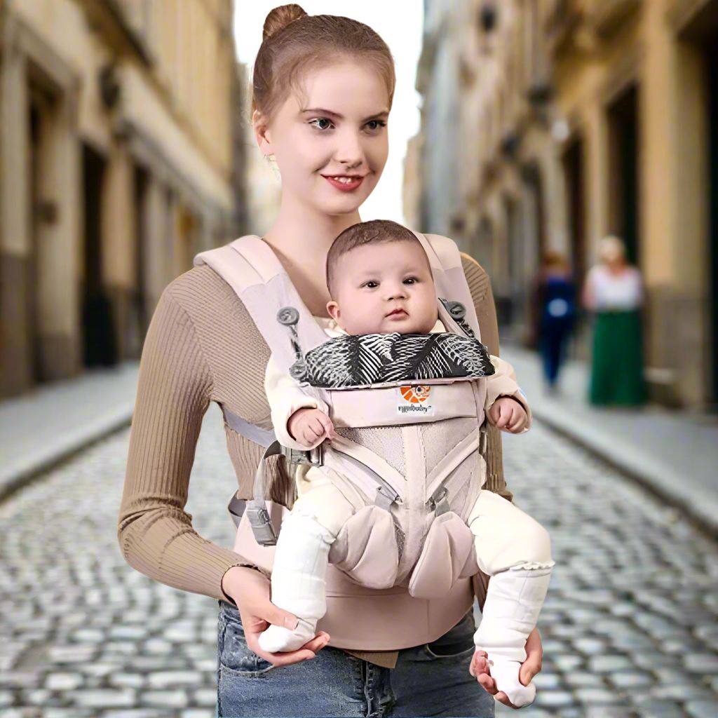 Porte Bebe - BreathBabyBag™ - Rose Maille - Solutions bébé