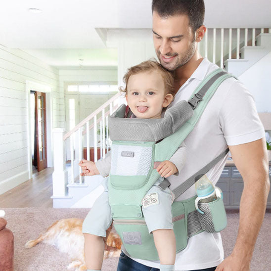 PORTE BEBE -TABOURET ERGONOMIQUE VERT