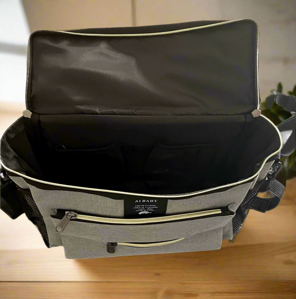 Sac à Langer à Dos - BabyTravel™ - Gris - Solutions bébé